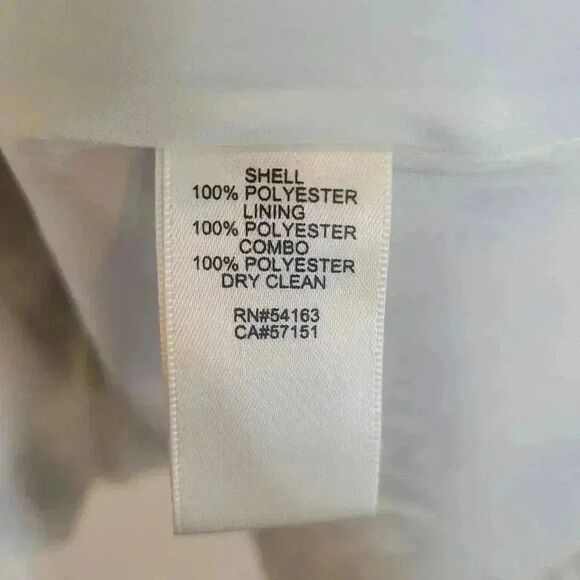 Eliza J Women's Navy & White Poly Print Colorful Striped Ribbons Pink Sash Sleev - Picture 14 of 14